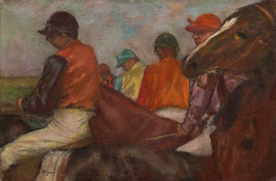 The Jockeys by Edgar Degas